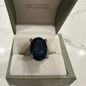 Judith Ripka London Blue Topaz Ring